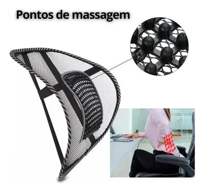 Coussin de Siège Ergonomique avec Massage Intégré – Pour Bureau, Voiture ou Maison